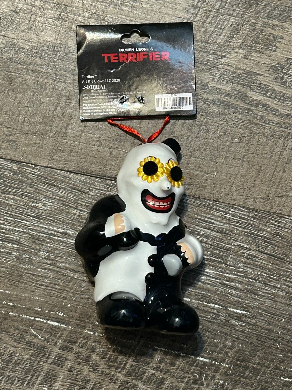 Terrifier Art The Clown Ornament NEW